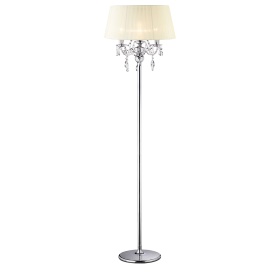 IL30063/CR  Olivia Crystal 163cm Floor Lamp 3 Light